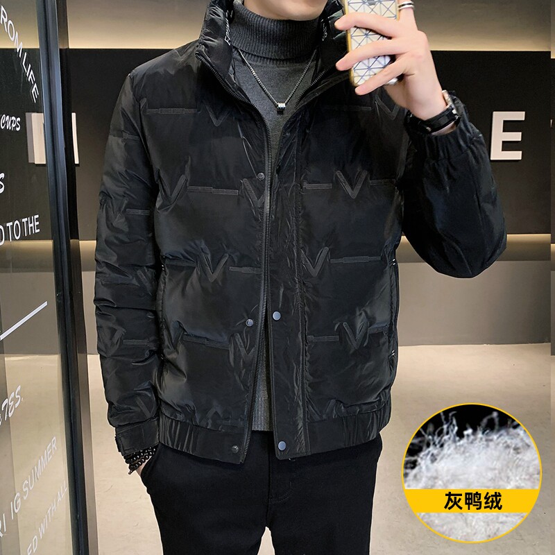 店主风冬季羽绒服男短款立领标50绒羽绒外套8707--TP120图片