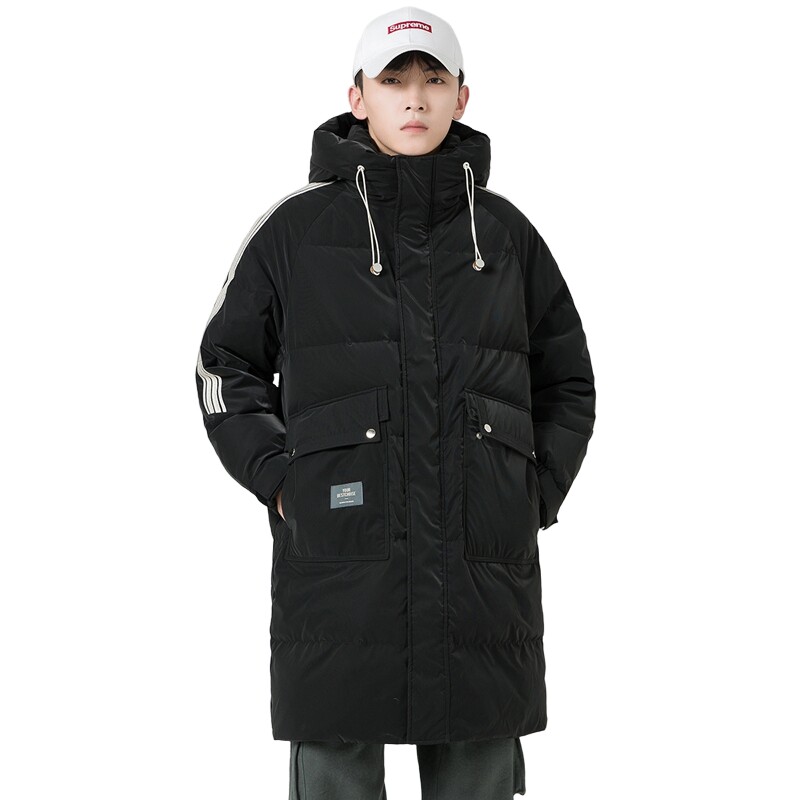 2024冬季新款羽绒服男中长款加厚标90%白鸭绒宽松外套2329-P295,男装羽绒服,电商D238