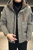 店主风2024主推冬季羽绒服男短款连帽加厚外套2336--P195，男装羽绒服，电商D238