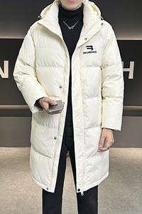 店主风2024冬季新款羽绒服男中长款加厚宽松标绒外套8838--P295图片