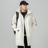 2024冬季新款羽绒服男中长款加厚标90%白鸭绒宽松外套2329-P295，男装羽绒服，电商D238