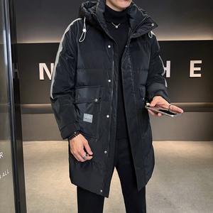 店主风2025冬季羽绒服男中长款加厚宽松羽绒外套2429--P195图片