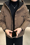 店主风2024主推冬季羽绒服男短款连帽加厚外套2335--P195，男装羽绒服，电商D238