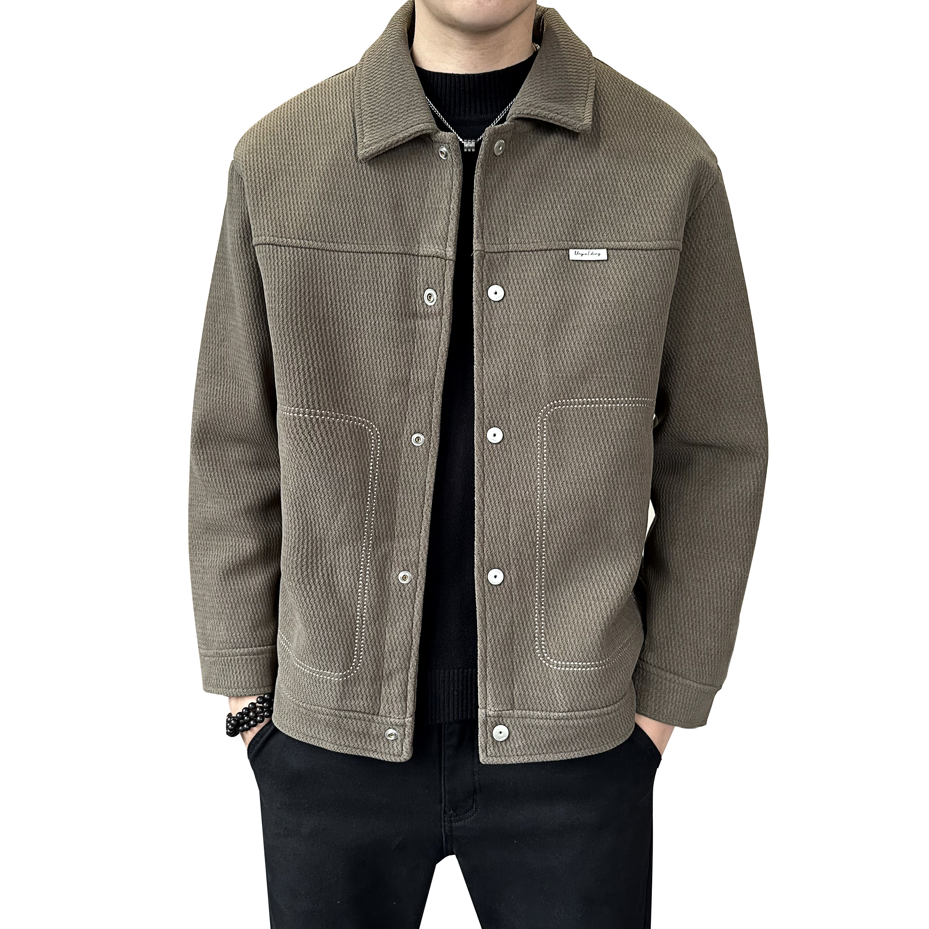 店主风2025冬季主推羽绒服短款翻领毛呢外套90鸭绒8808--P195,男装羽绒服,电商D238