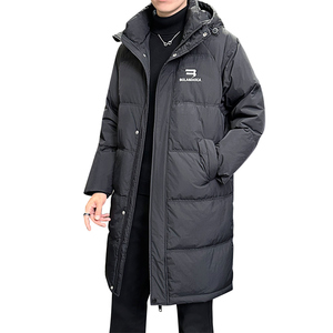 店主风2024冬季新款羽绒服男中长款加厚宽松标绒外套8838--P295图片