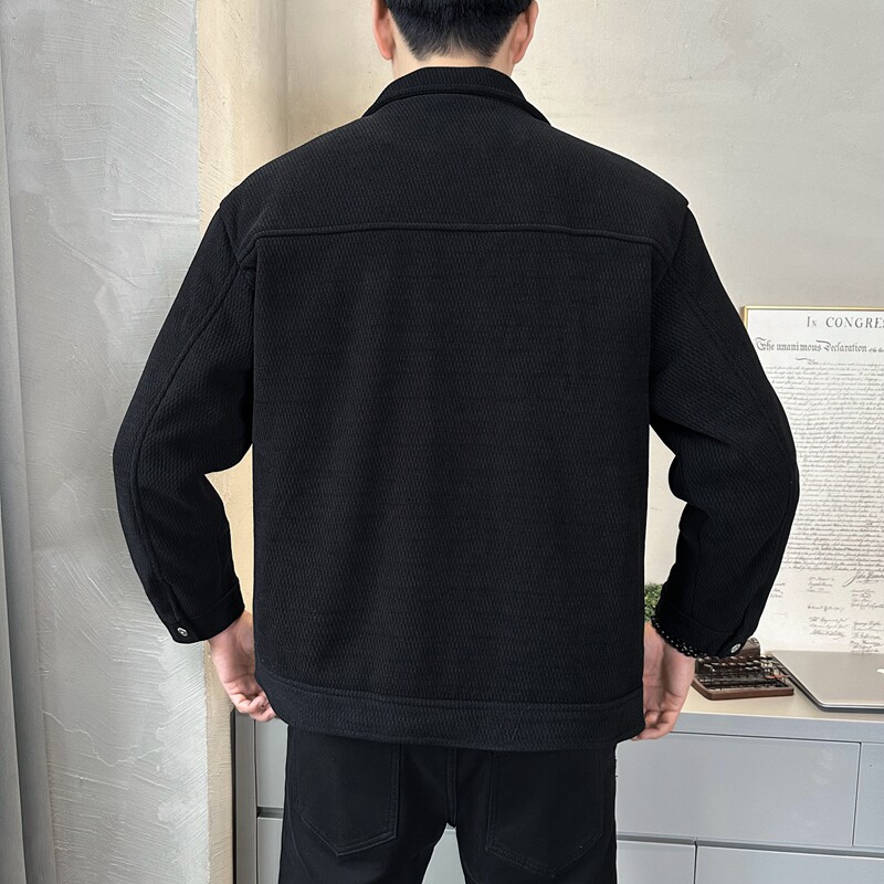 不断货2025冬季主推羽绒服短款翻领毛呢外套90鸭绒8808--P195,男装羽绒服,电商D238