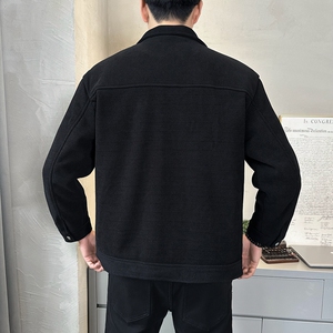 不断货2025冬季主推羽绒服短款翻领毛呢外套90鸭绒8808--P195图片