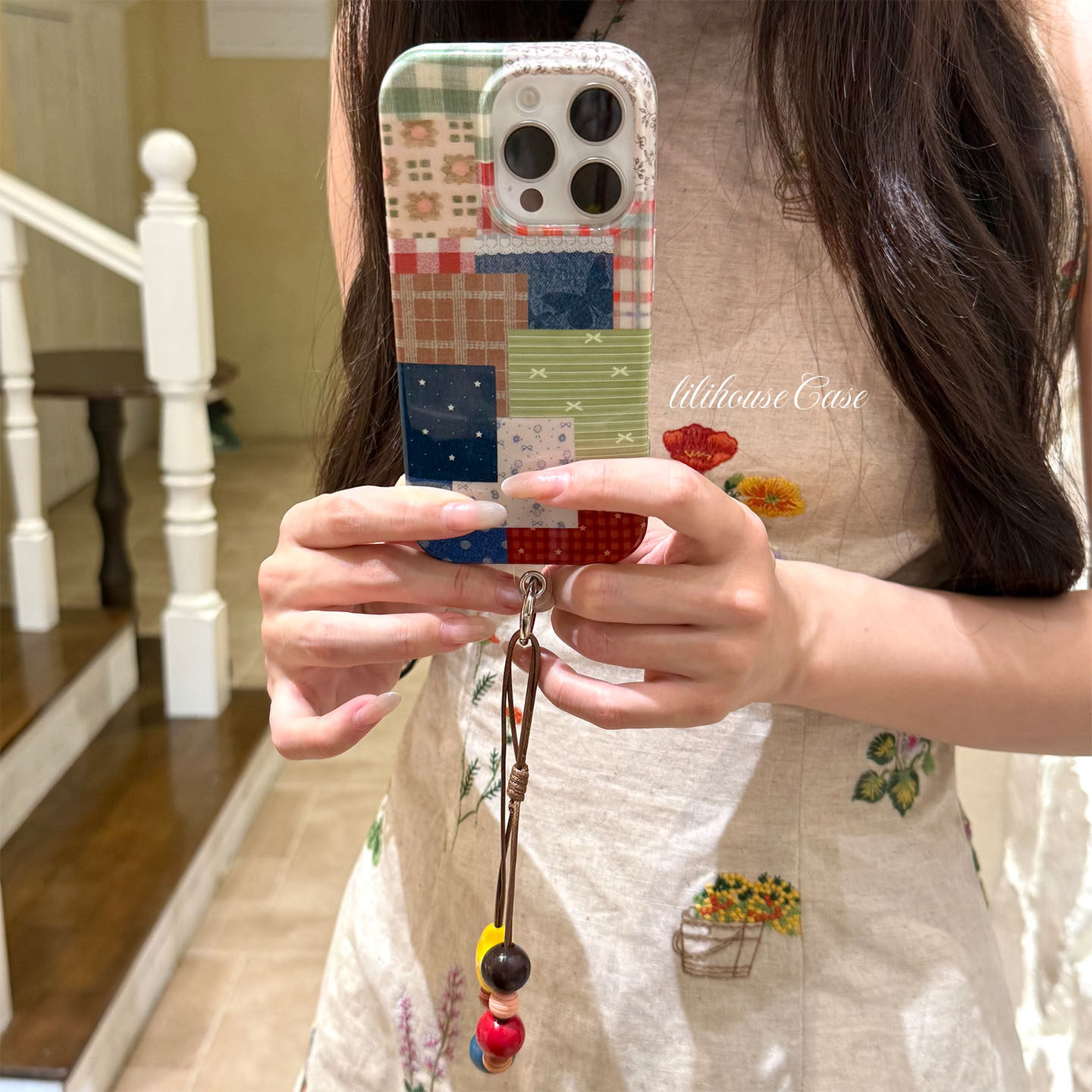 lilihouse韩国ins小众时髦复古碎花格纹拼接15适用17pro苹果17ProMax手机壳iPhone16全包17新款14Pro保护套女,3C数码配件,手机保护套/壳,淘宝优惠券,粉丝福利购,淘宝优惠卷