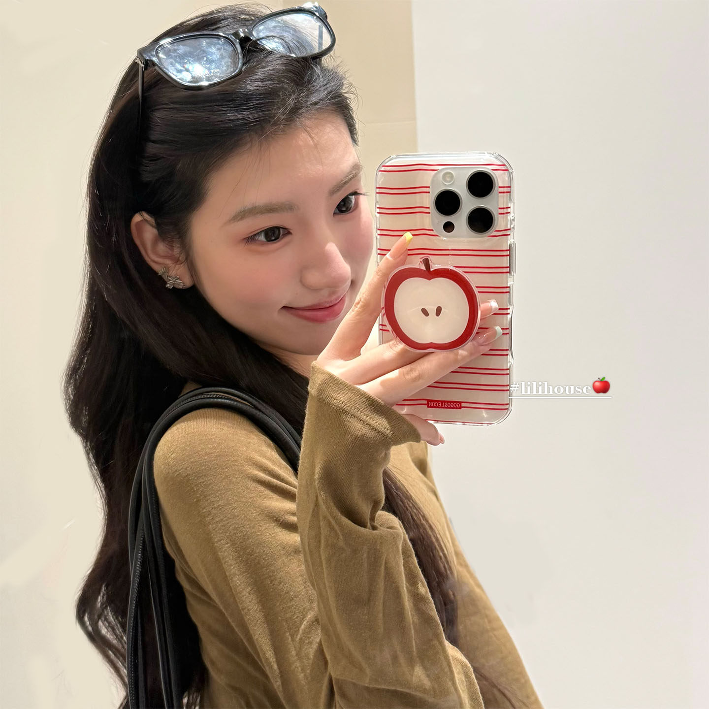 lilihouse韩国ins小众简约条纹红苹果支架15适用17pro苹果17ProMax手机壳iPhone16全包17新款14Pro保护套13女,3C数码配件,手机保护套/壳,淘宝优惠券,粉丝福利购,淘宝优惠卷