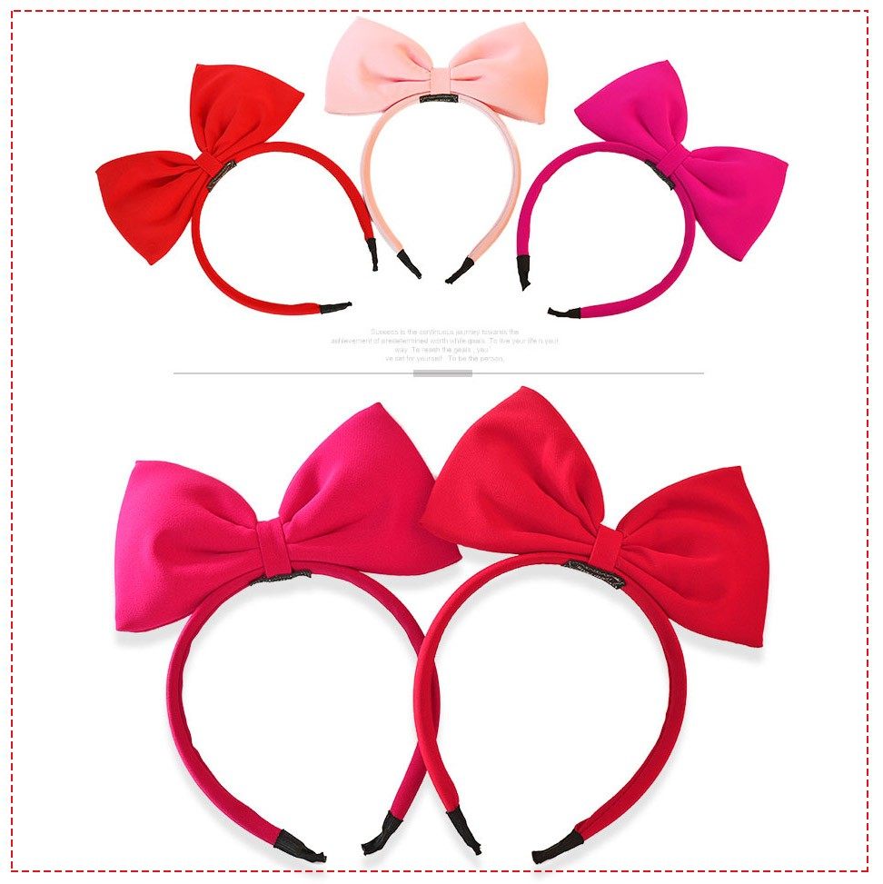 1白雪公主蝴蝶结卖萌红色系发箍 女孩甜美蝴蝶结自拍表演派对造型