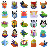 动物帽子道具EVA可爱动物头饰卡通帽子