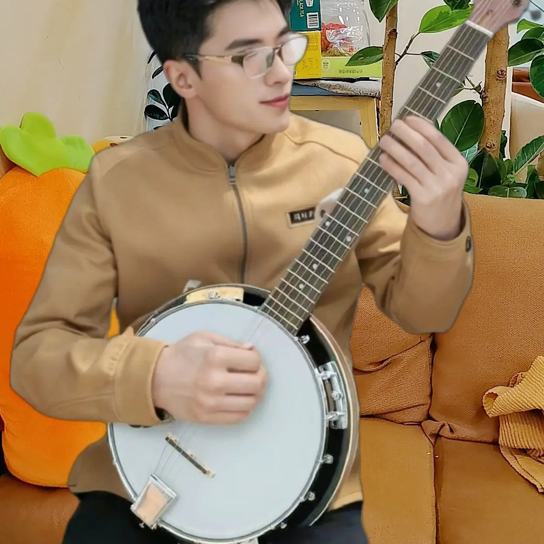 MusicBus班卓琴六弦41斑鸠琴吉他初学练习演奏banjo吉它蓝草音乐