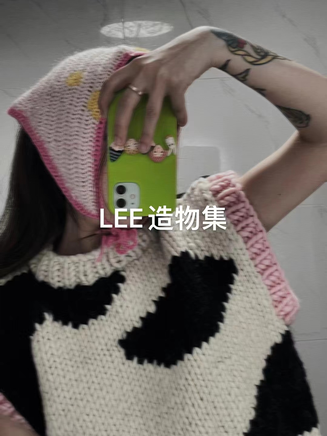 奶牛花纹纯羊毛可爱马甲背心