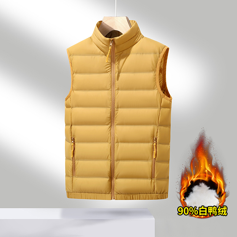 石狮市浪印户外24年新款羽绒服男冬季立领韩版轻薄羽绒马甲外套女