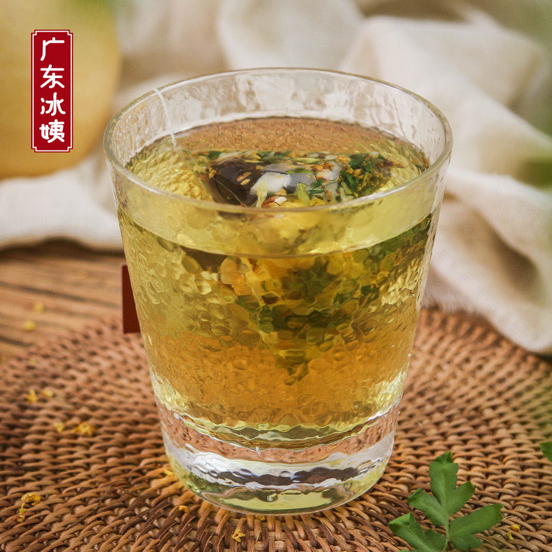 润炎茶雪梨干胖大海桂花茶菊花甘草淡竹叶组合花草茶吸烟熬夜多喝