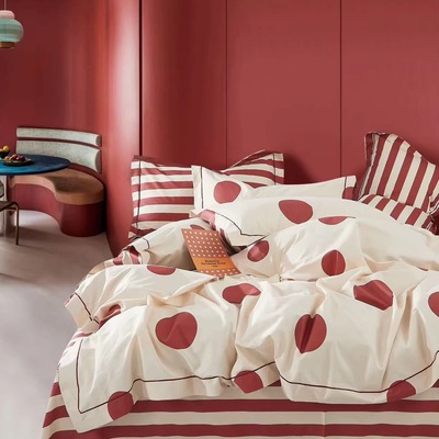 专柜同款四件套全棉床单款高颜值