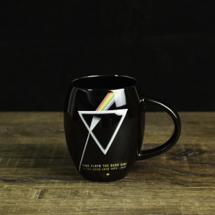 外贸订制PINK FLOYD摇滚乐队周边大号陶瓷马克杯咖啡杯子礼盒包装