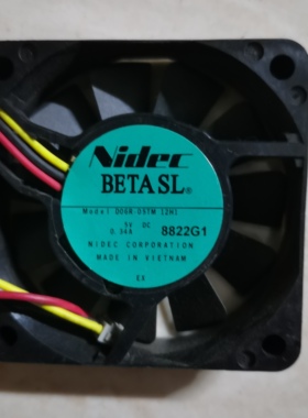 原装NIDEC 6015 5V 0.34A D06R-05TM 12H1 3线 液压散热风扇