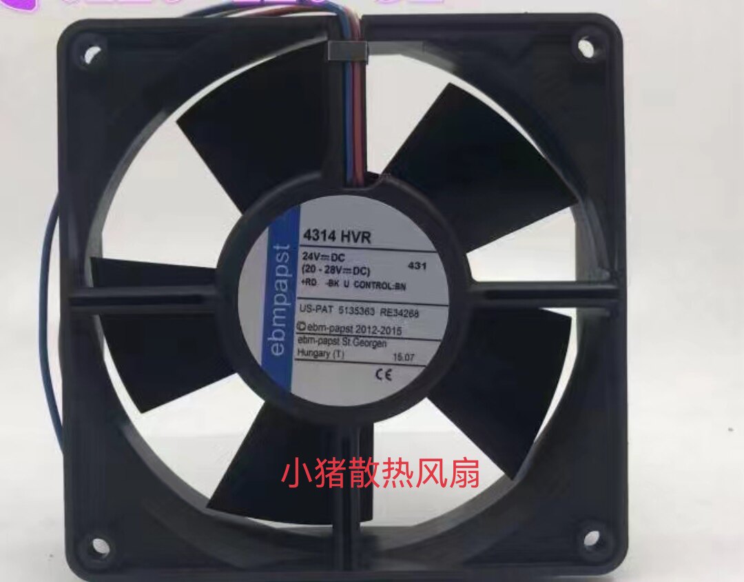 全新散热风机 4314HVR 24V 3线 高宝142印刷机调速风扇