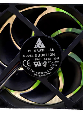 Delta/台达 NUB0712H 7CM/厘米 12V 0.23A 7025 投影仪 散热风扇