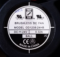 BRUSHLESS DC FAN OD1238-24HB01A 24V 0.32A 12cm 变频器 风扇