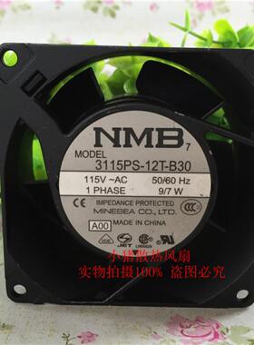 原装NMB 3115PS-12T-B30 115V 80*38MM 交流 直流散热风扇8厘米
