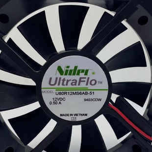 U80R12MS6AB 8015 12V 机箱大风量风扇 全新日本 0.50A NIDEC