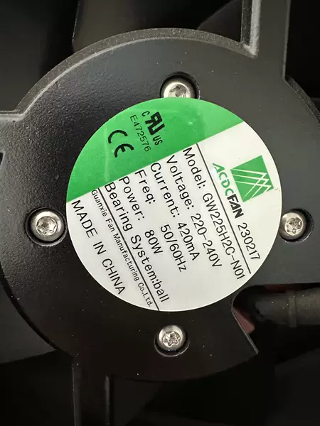 GW225H2C-N01 220-240V 420MA80W原装正品 进口全金属耐高温风扇