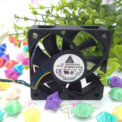台达 6厘米 PWM温控 6015 CPU机箱风扇 12V 双滚珠 AFB0612VHC