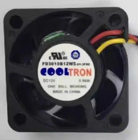 COOLTRON FD3010B12W5 3010 12V 0.96W 3厘米 测速机箱散热风扇