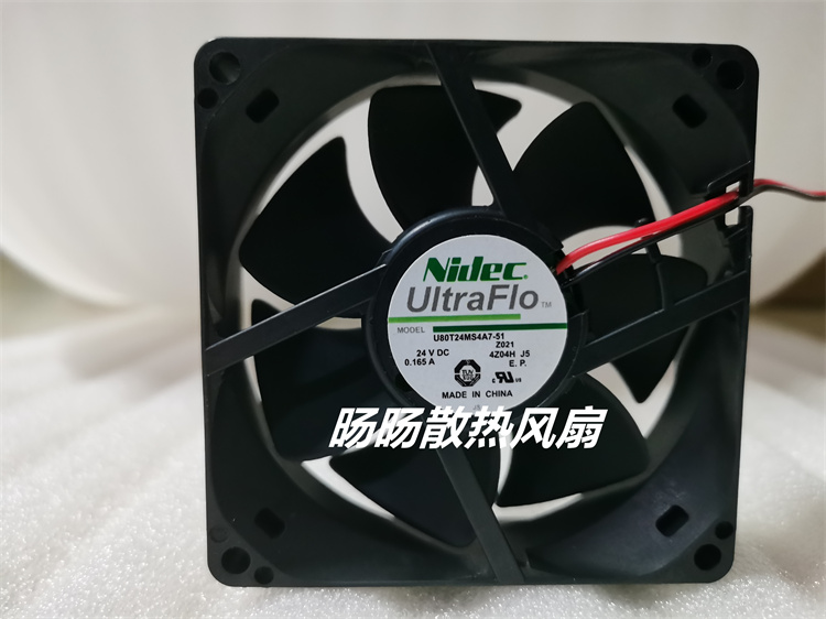 U80T24MS4A7-51 原装Nidec 8025 24V 0.165A 8CM 变频器散热风扇