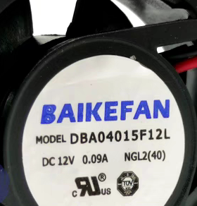 全新现货BAIKEFAN DBA04015F12L 4015  12V 0.09A 变频器散热风扇