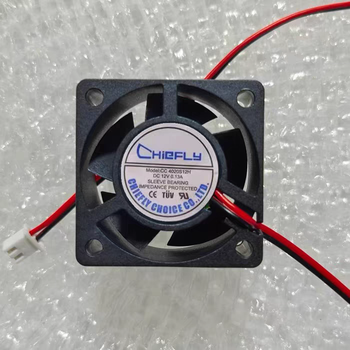 CHIEFLY全新CC4020S12H DC12V伏0.13A 4CM静音散热风扇宽40厚20mm