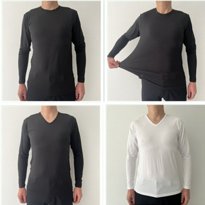 外贸长袖男紧身速干打底圆领便宜
