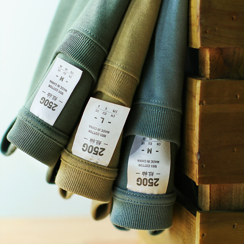 250g美式複古t恤短袖寬松重磅t恤加厚白t打底男純棉內搭重工t恤女在類目 男裝, T恤中 - 來自Buy2taobao.com提供專業的淘寶代購服務