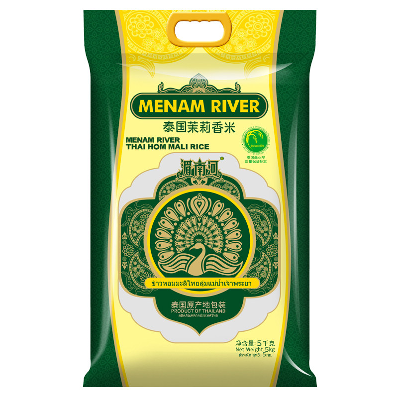 【进口】湄南河泰国茉莉香米5kg泰国进口泰米长粒香10斤籼米