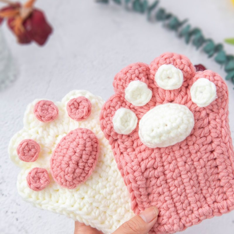 diy毛线猫爪礼物材料包送男友