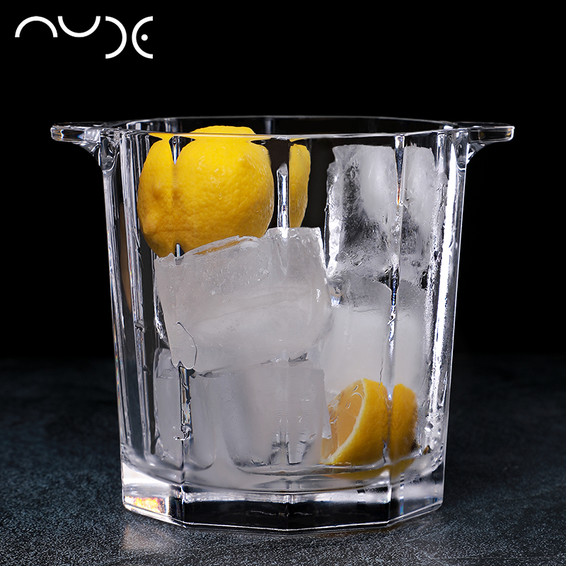 歐洲進口透明水晶玻璃香檳冰塊桶