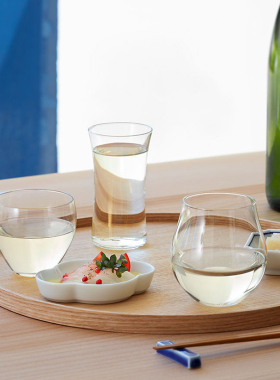 石冢硝子aderia日本清酒杯薄玻璃杯子冷萃冰滴咖啡水杯果酒杯礼物