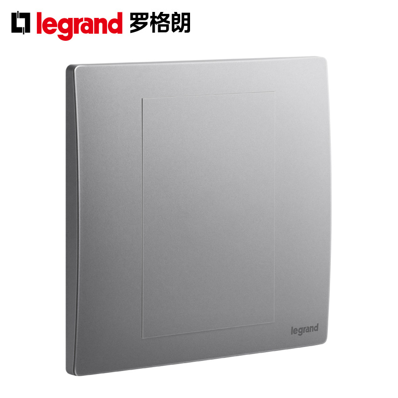 TCL罗格朗未莱银色86型大板白板灰色空白面板填空盖板盲板光板