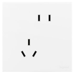 罗格朗86型画采斜五孔开关插座面板多孔全屋家用插板5孔错位五孔