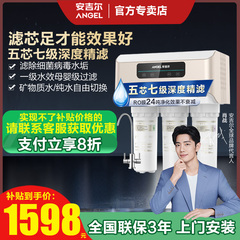 安吉尔净水器家用直饮无桶净水机厨房自来水过滤反渗透V6净饮水机
