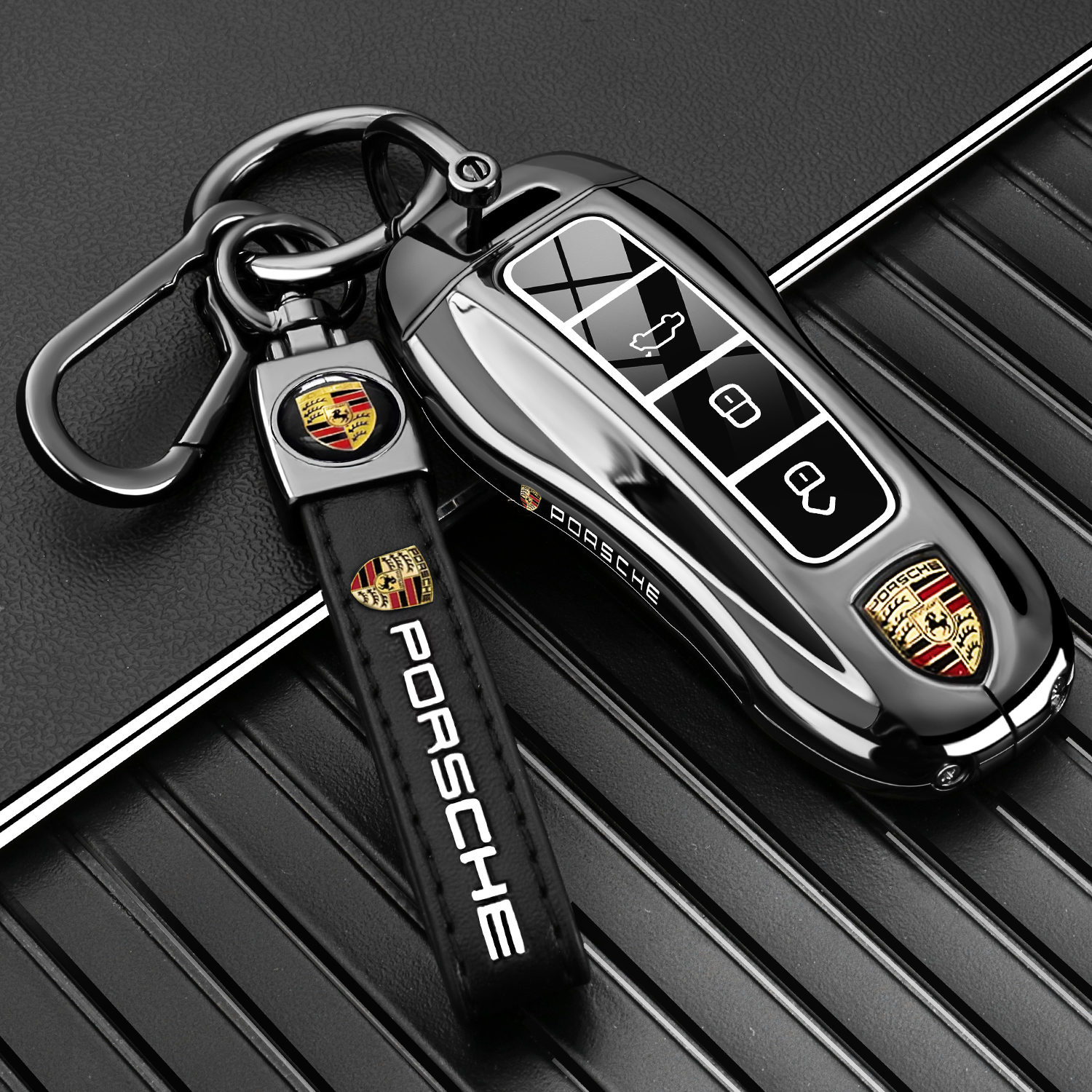 适用保时捷Panamera帕拉梅拉车钥匙套Macan玛卡718卡宴Taycan壳扣