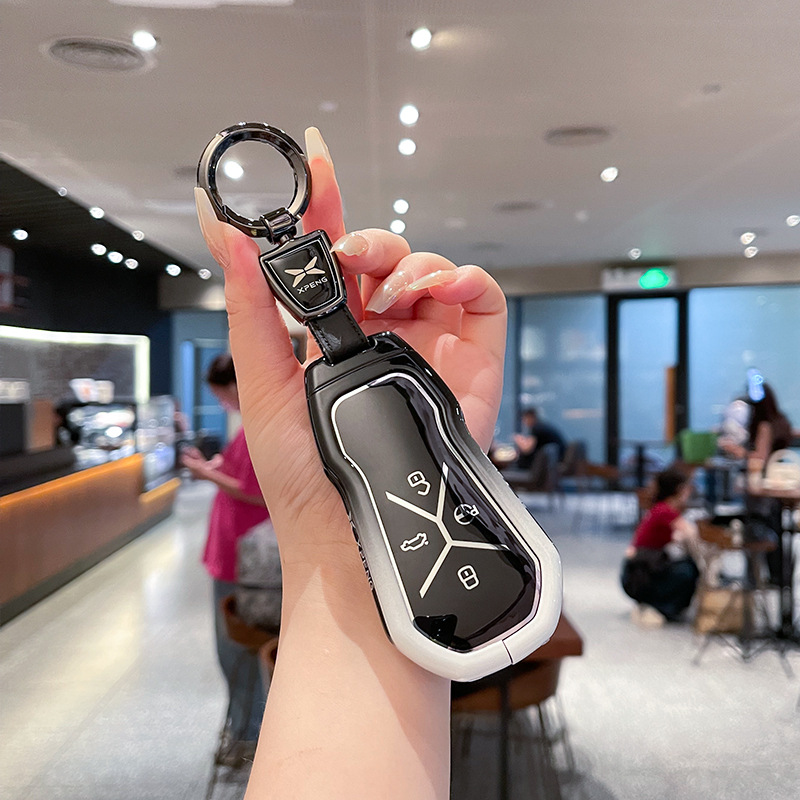 专用2024款小鹏p7钥匙套g6新款p7i p5男士g3专用g3i壳g9锁匙扣包