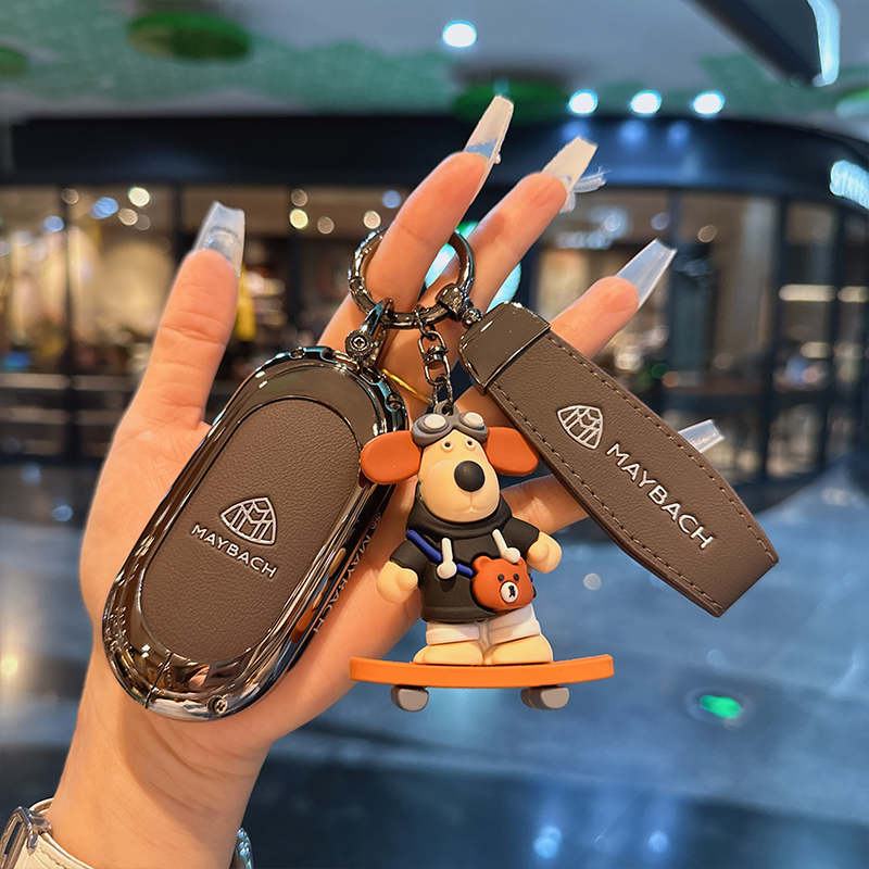 适用于奔驰迈巴赫钥匙套新S级S400L车S450L扣S480L高档金属钥匙包