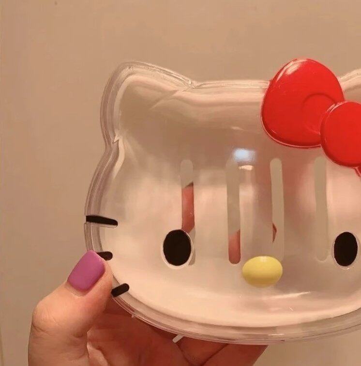 hello kitty 凯蒂猫 韩国卡通可爱沥水香皂盒卫生间浴室肥皂盒盘