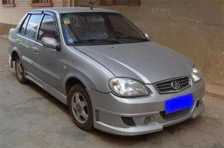 适用于三厢夏利n3改装大包围n3前后保险杠杆侧裙小尾翼拆加装