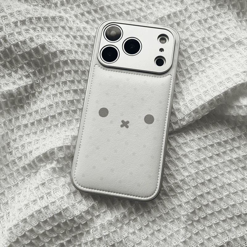 皮质米菲兔表情适用苹果17手机壳iphone16pro保护套新款小米17/华为p80/nova14/mate70/reno14/x200/s30/荣耀