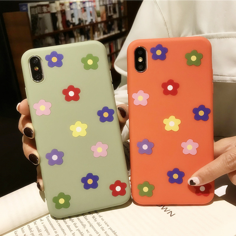抹茶绿ins花朵vivoz5x z3x手机壳(非品牌)