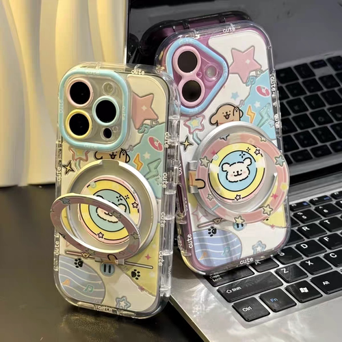 适用华为p80pro播放器小狗手机壳